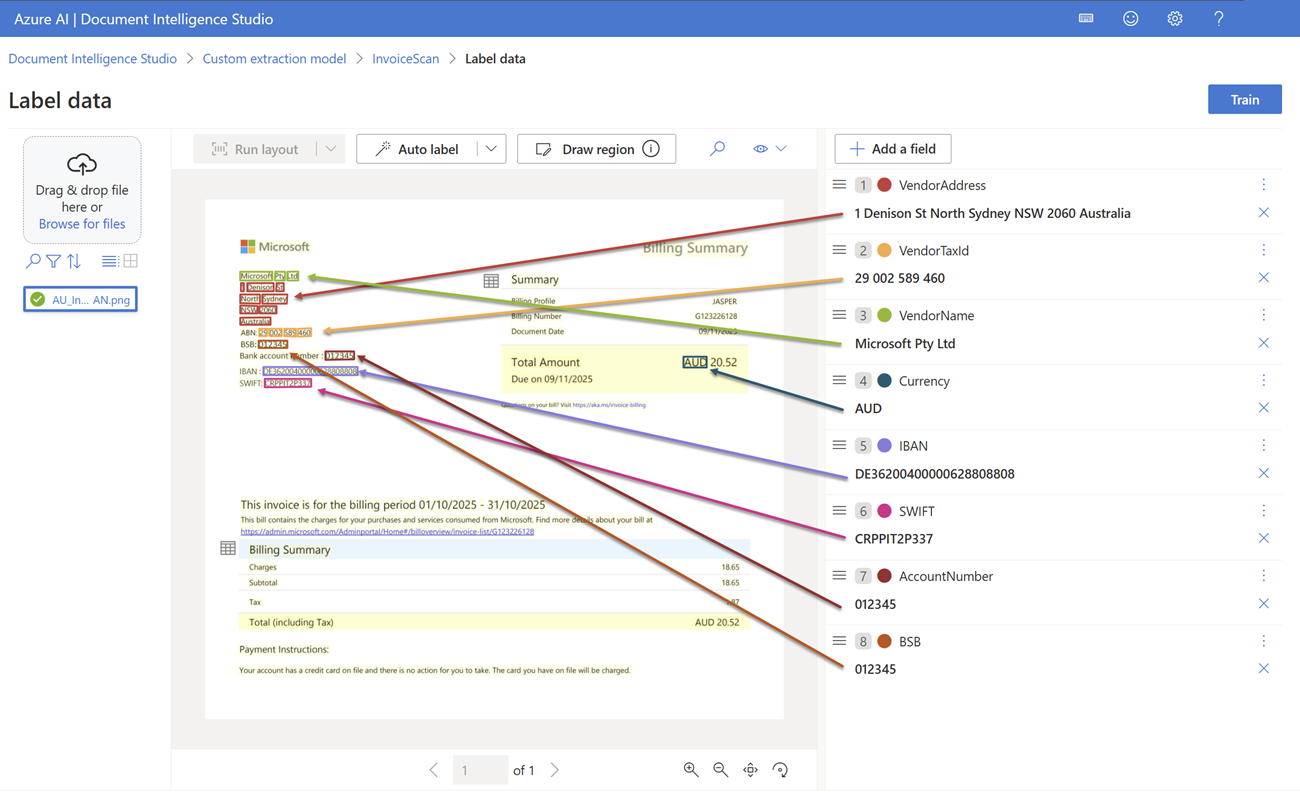 Variables mapping