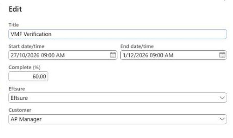 The activity editor