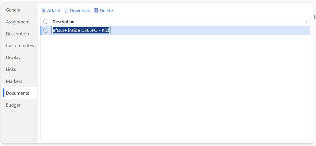 The Documents sub-tab