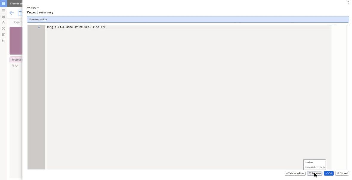 The HTML editor