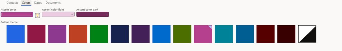 Options β Colors